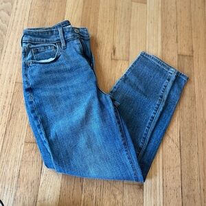 Old navy high rise skinny jeans with slits